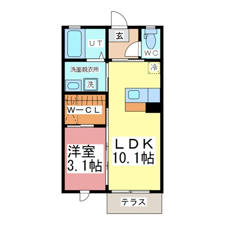 ビューカルチェの物件間取画像